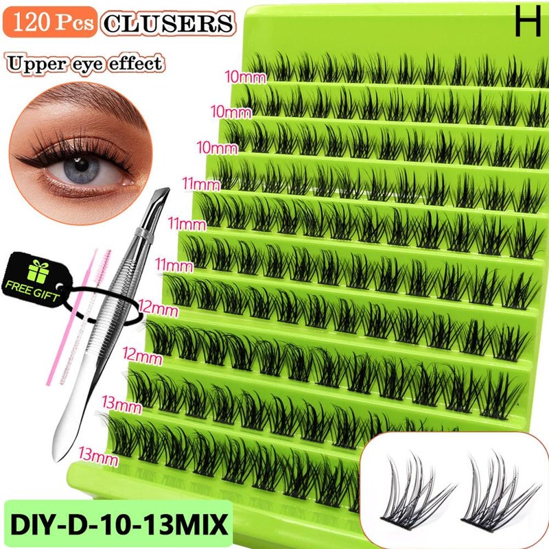 10-Row Mixed 20D/30D False Eyelashes DIY Eyelash Lazy Person's Three-Step Guide: Wheat Ear Little Devil Eyelash Maker